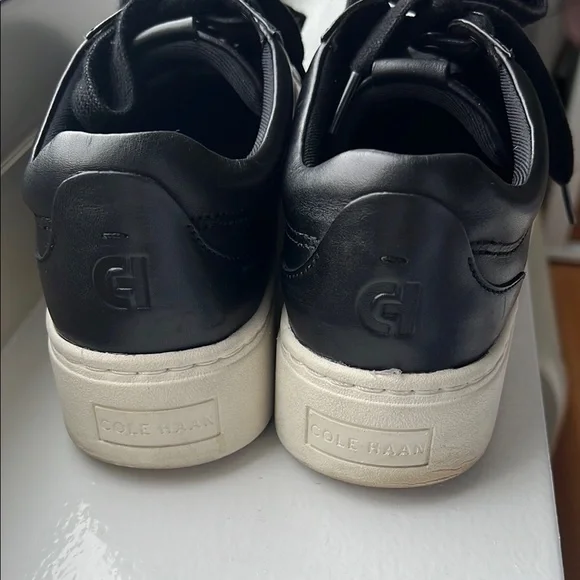 Cole Haan Black and White Sneakers Classic Design - Picture 3 of 3